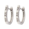 Caravanas Jazmín en oro blanco 18k con brillantes Caravanas Jazmín en oro blanco 18k con brillantes