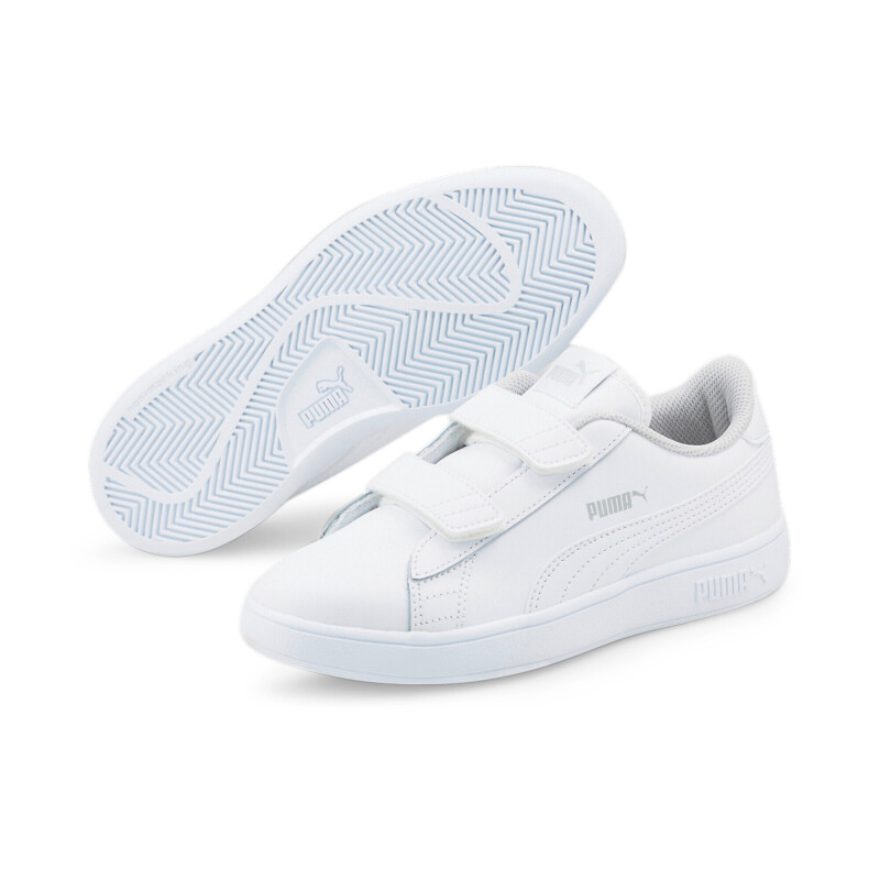 Zapatillas Puma Smash de Niños Blanco