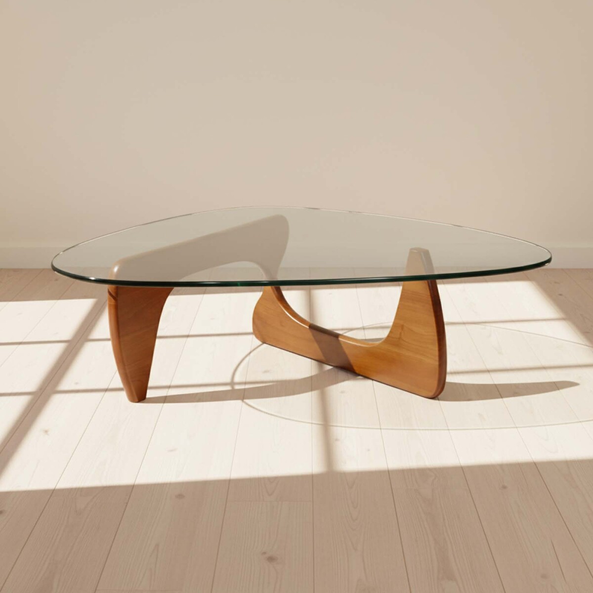 MESA CENTRAL - PU MARRON NOGUCHI NOGAL 