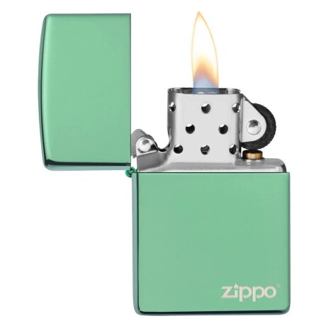 Encendedor Zippo High Polish verde con logo - 28129ZL Encendedor Zippo High Polish verde con logo - 28129ZL