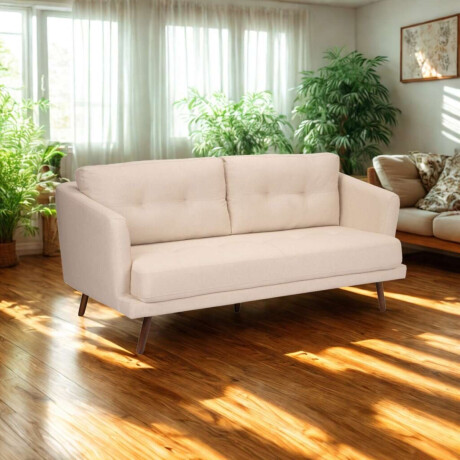 Sillon Sofa Triunfo 3 Cuerpos Beige