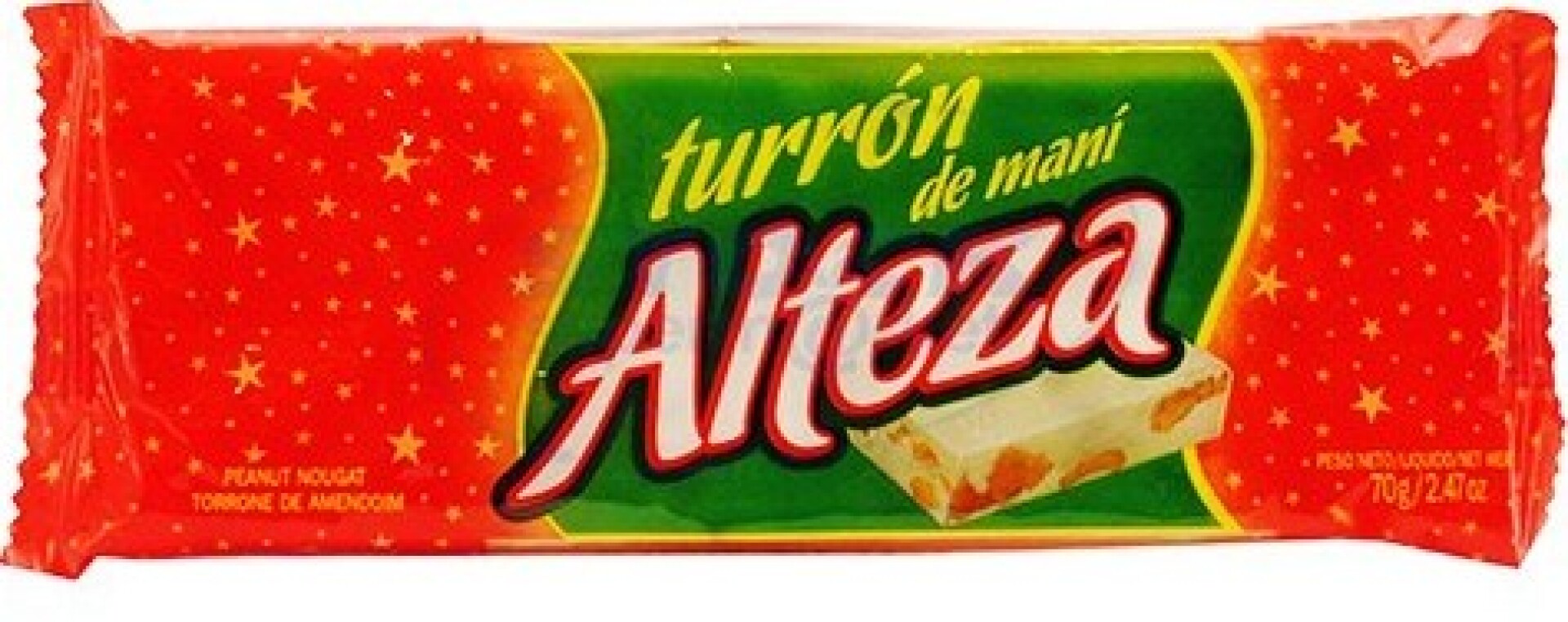 TURRON DE MANI ALTEZA 70G 