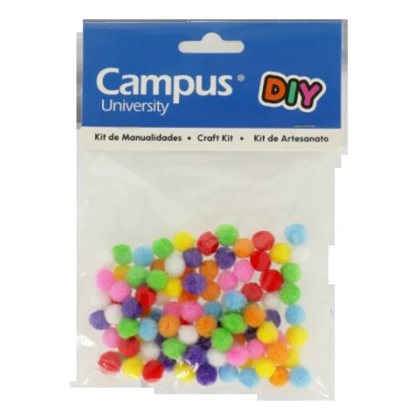 Confetti pompones Campus color surtido Blister x 100 uds Confetti pompones Campus color surtido Blister x 100 uds