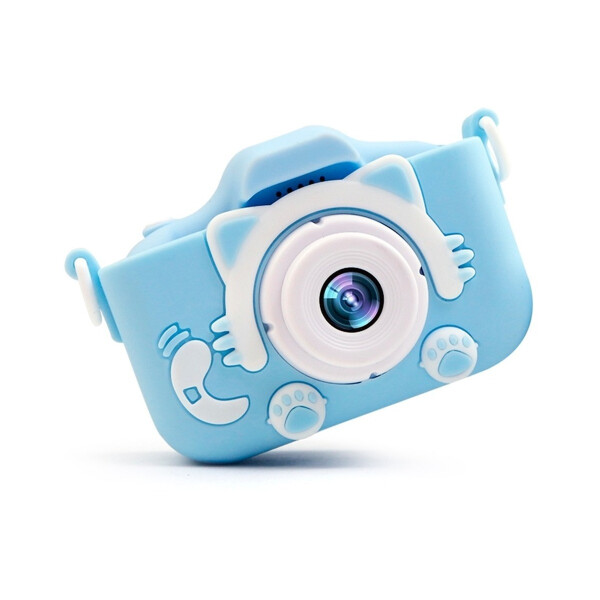 Cámara De Fotos Infantil Con Pantalla 2' Fácil De Usar Variante Color Azul