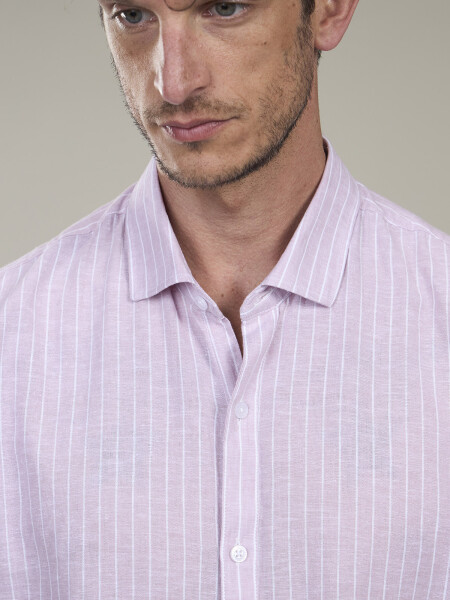 SHIRT ALYA 4.0 RAYAS ROSA BLANCO