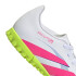 Championes de Niños Adidas Futbol 5 Predator Club Blanco - Rosado - Amarillo Lima