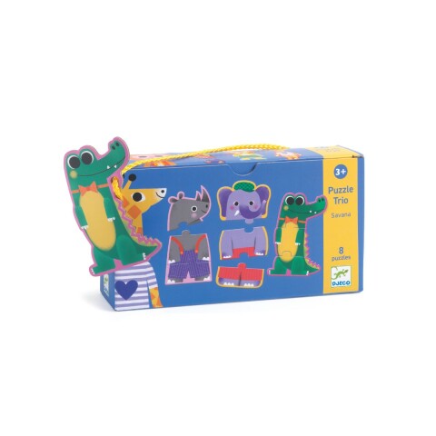 Set x8 puzzle rompecabezas de tres piezas Set x8 puzzle rompecabezas de tres piezas