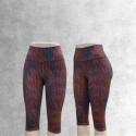 Calza Capri 3/4 Pescadora Tiro Alto Estampada de Lycra MOVE