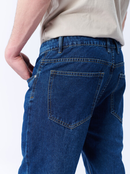 Pantalón jean slim Azul Oscuro