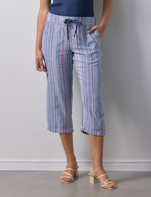 Capri Lino AZUL/MULTI