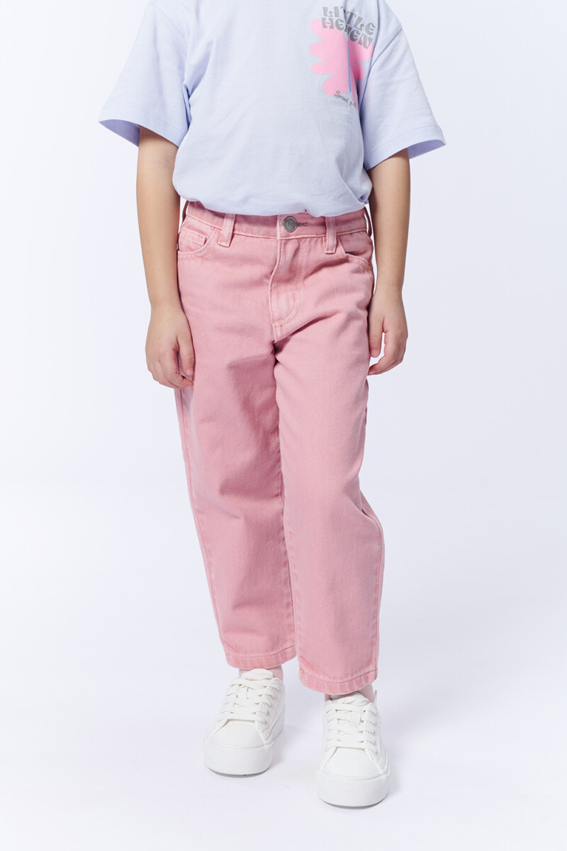 Pantalón Jean Slouchy Rosa