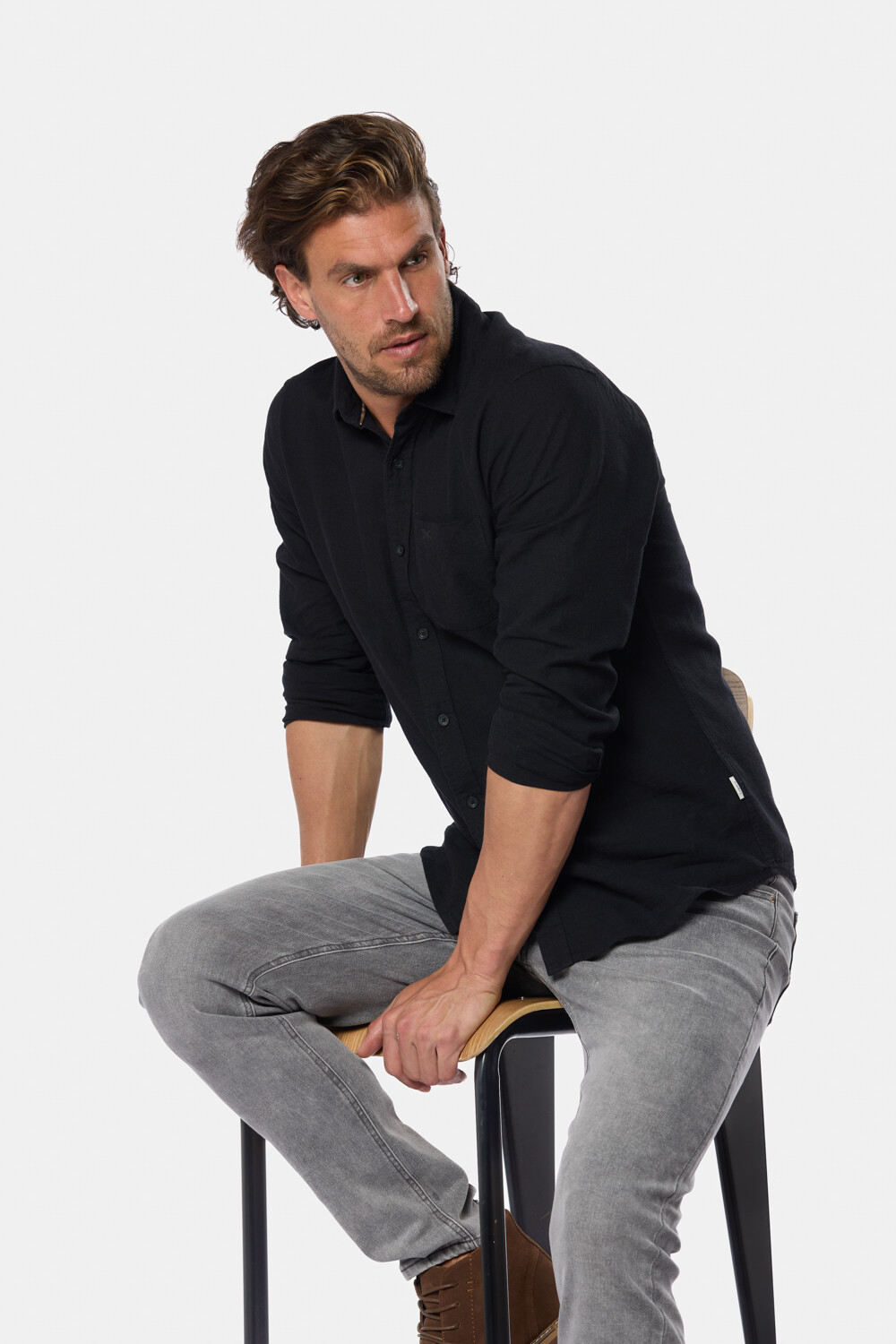 PANTALÓN DE JEAN SKINNY Gris