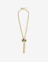 Collares Largos Metal Collar Largo De Metal - Dorado