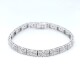 Pulsera en oro blanco 18k y brillantes Pulsera en oro blanco 18k y brillantes