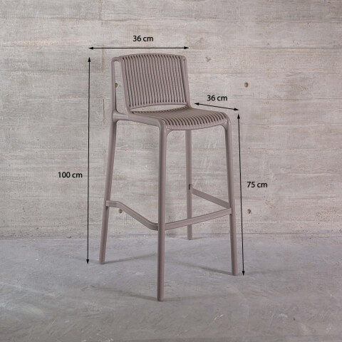 Taburete Sicilia Gris