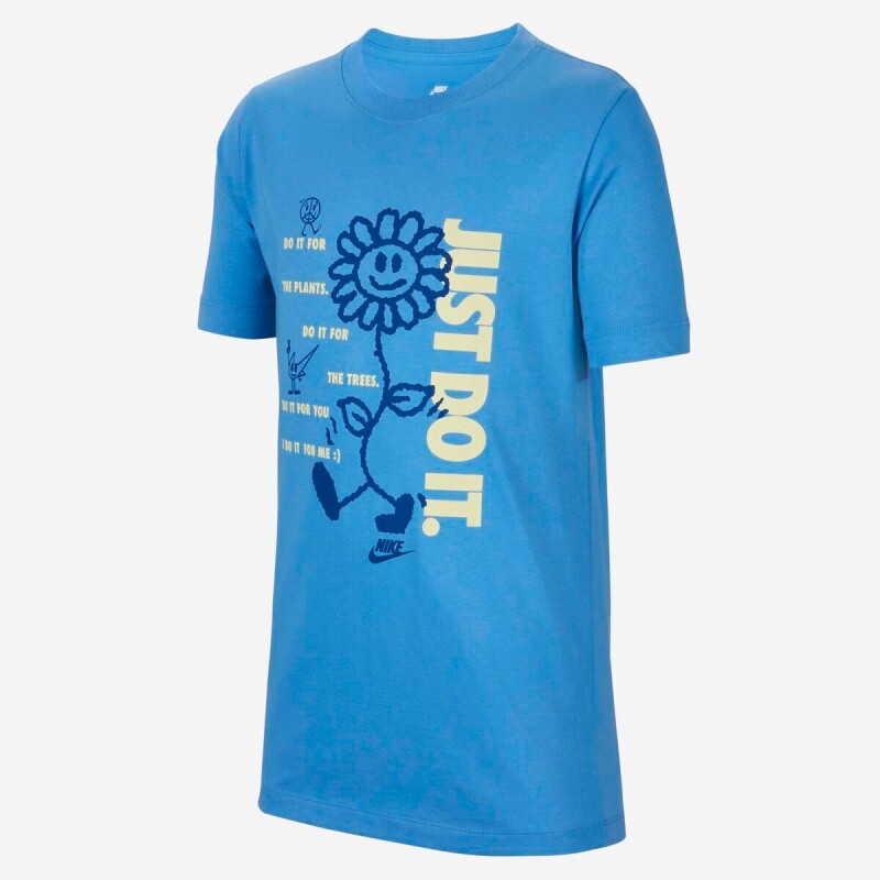 Remera Nike Sportswear Tee Sos Comp de Niños Azul