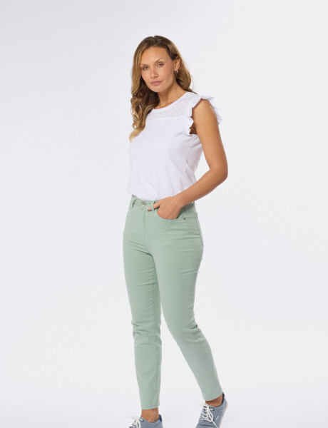 PANTALÓN 5 BOLSILLOS Verde