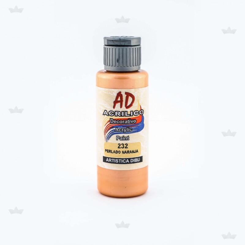 ACRILICO DECORATIVO NARANJA PERLADO 60 ML N/A