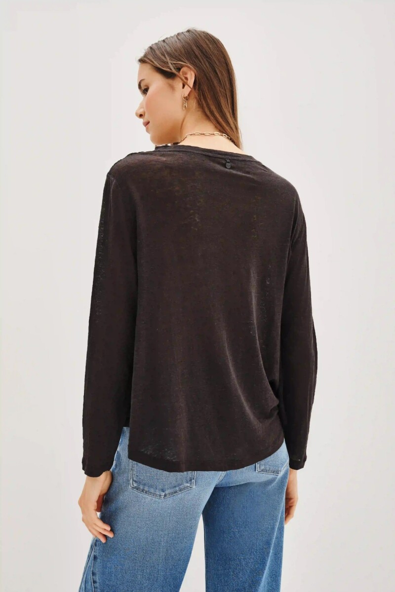 Remera Sophie Long Negro