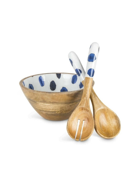 SET DE BOWL Y CUCHARAS MADERA