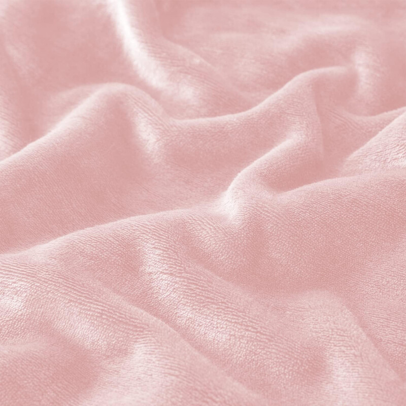 Frazada Manta Polar Termica Con Corderito 2 Plazas Rosa