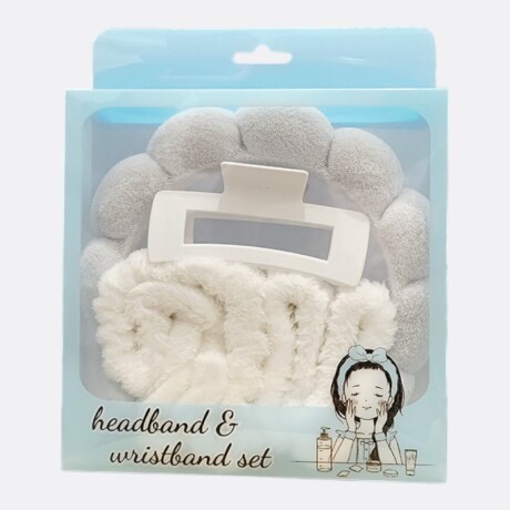 Set De Accesorios Para Cabello Y Cuidado Facial Blanco