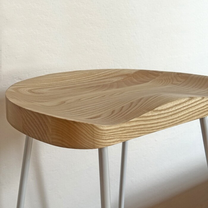 Banqueta Alta Industrial White