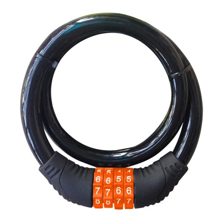 Candado Para Bici Con Combinacion 4 Digitos Linga Acero Negro