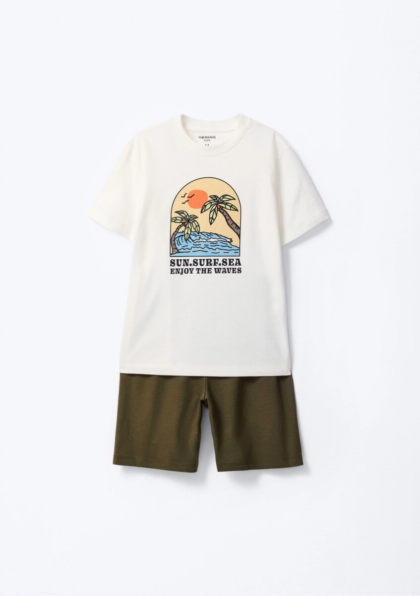 CONJUNTO INFANTIL CON ESTAMPA - MULTICOLOR 