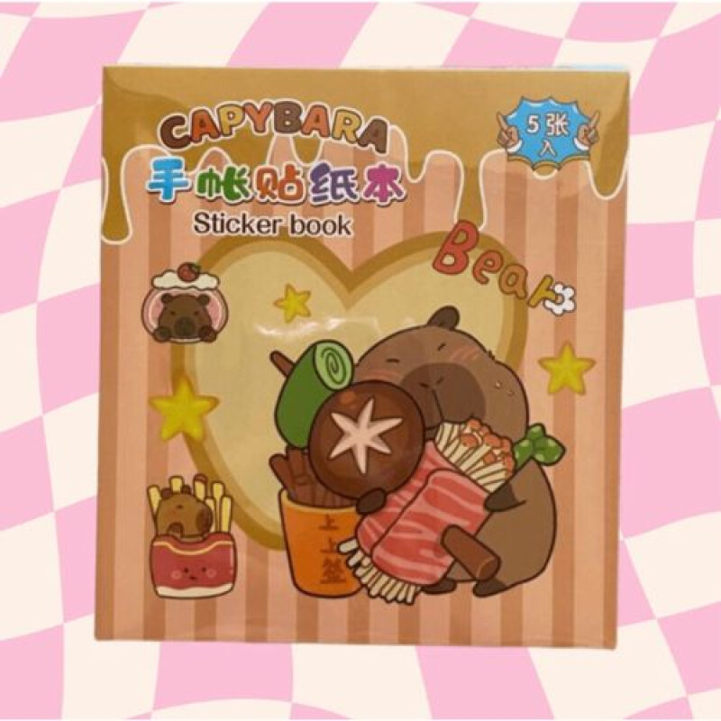 Sticker Book Capybara Sticker Book Capybara