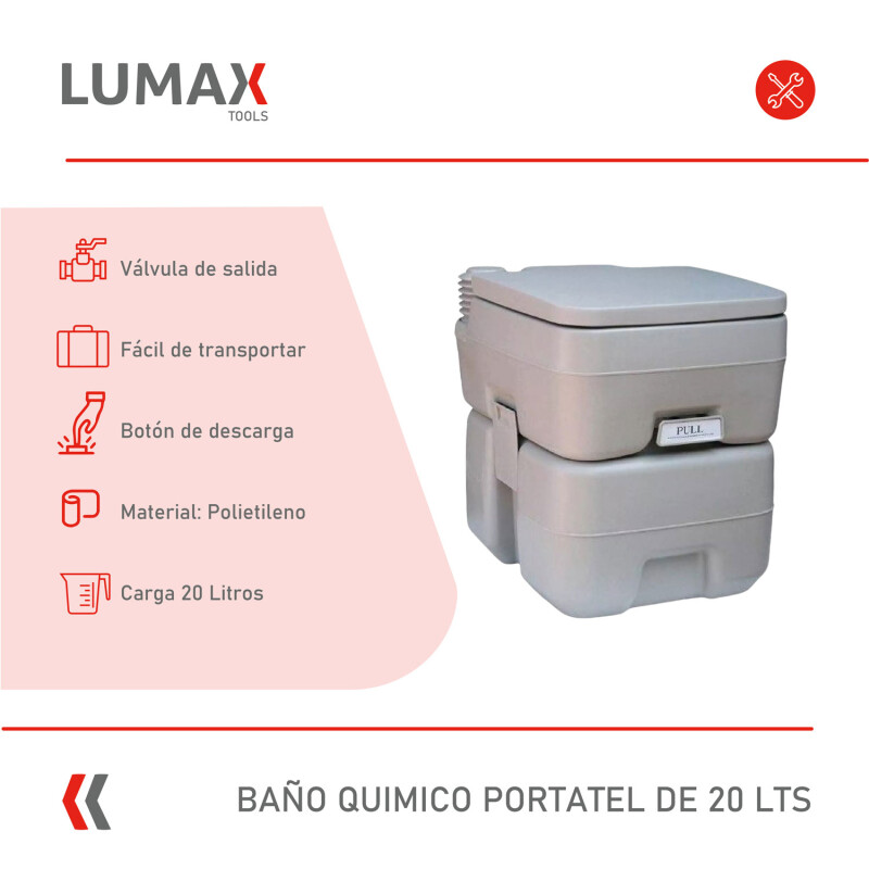 Baño químico portátil 20Lts Baño químico portátil 20Lts