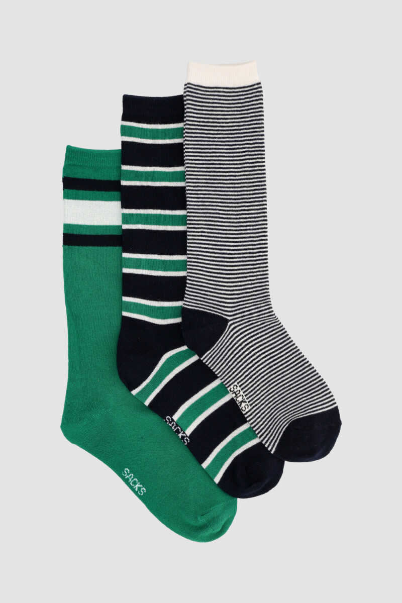 Pack x3 3/4 inf diseños algodón infantil - Variante 29 