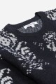 Sweater con dibujo en jacquard - Mujer AZUL