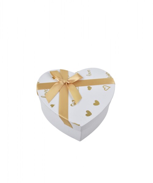 Caja Rigida Corazon 18 cm BLANCO