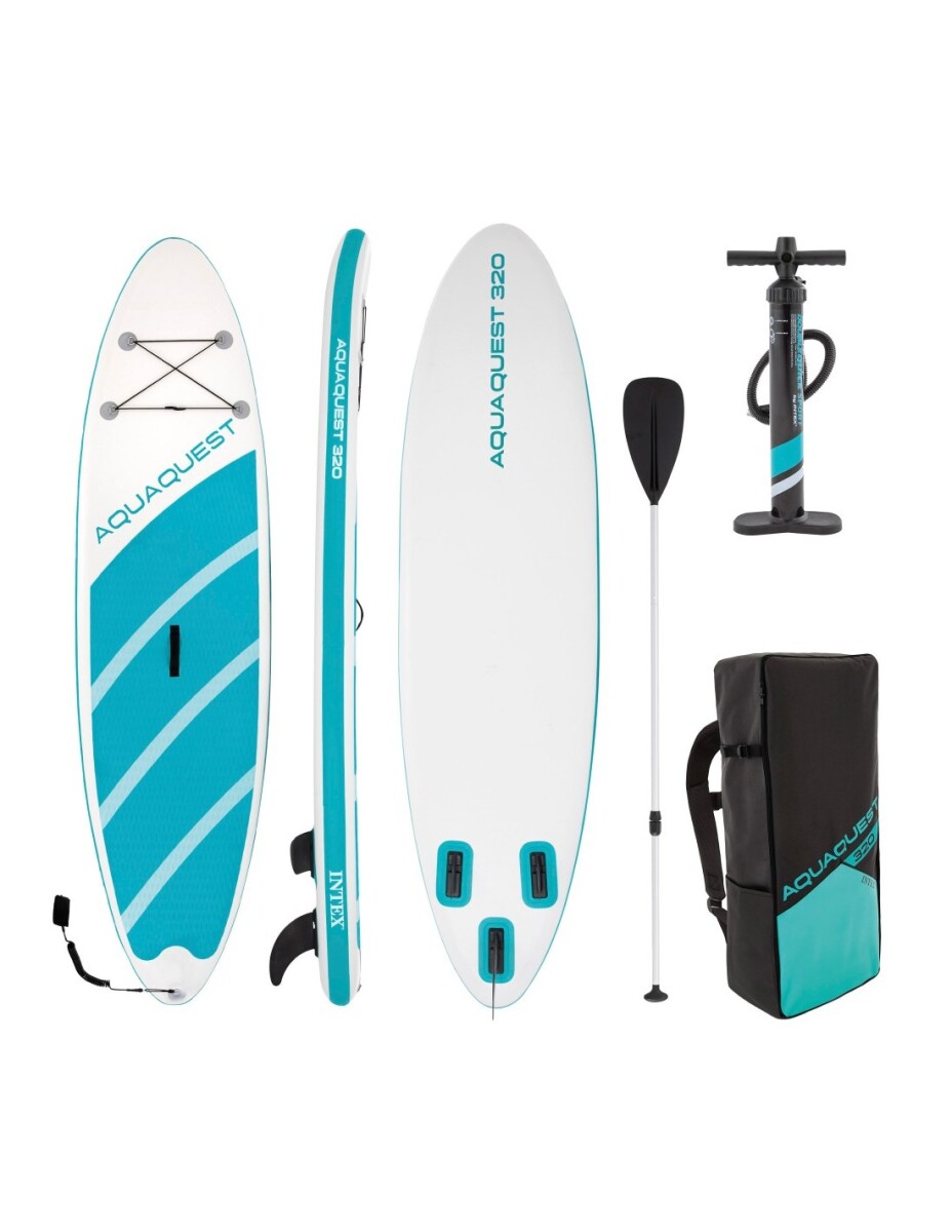 INTEX SET TABLA INFLABLE PADDLE SURF 320 320X81X15 CMS +REMO +INFLADOR +MOCHILA 