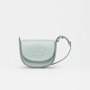 Mini bag Aura en cuero graneado Pearl Blue
