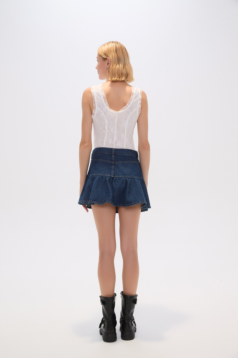 Falda Aplinera Azul Medio