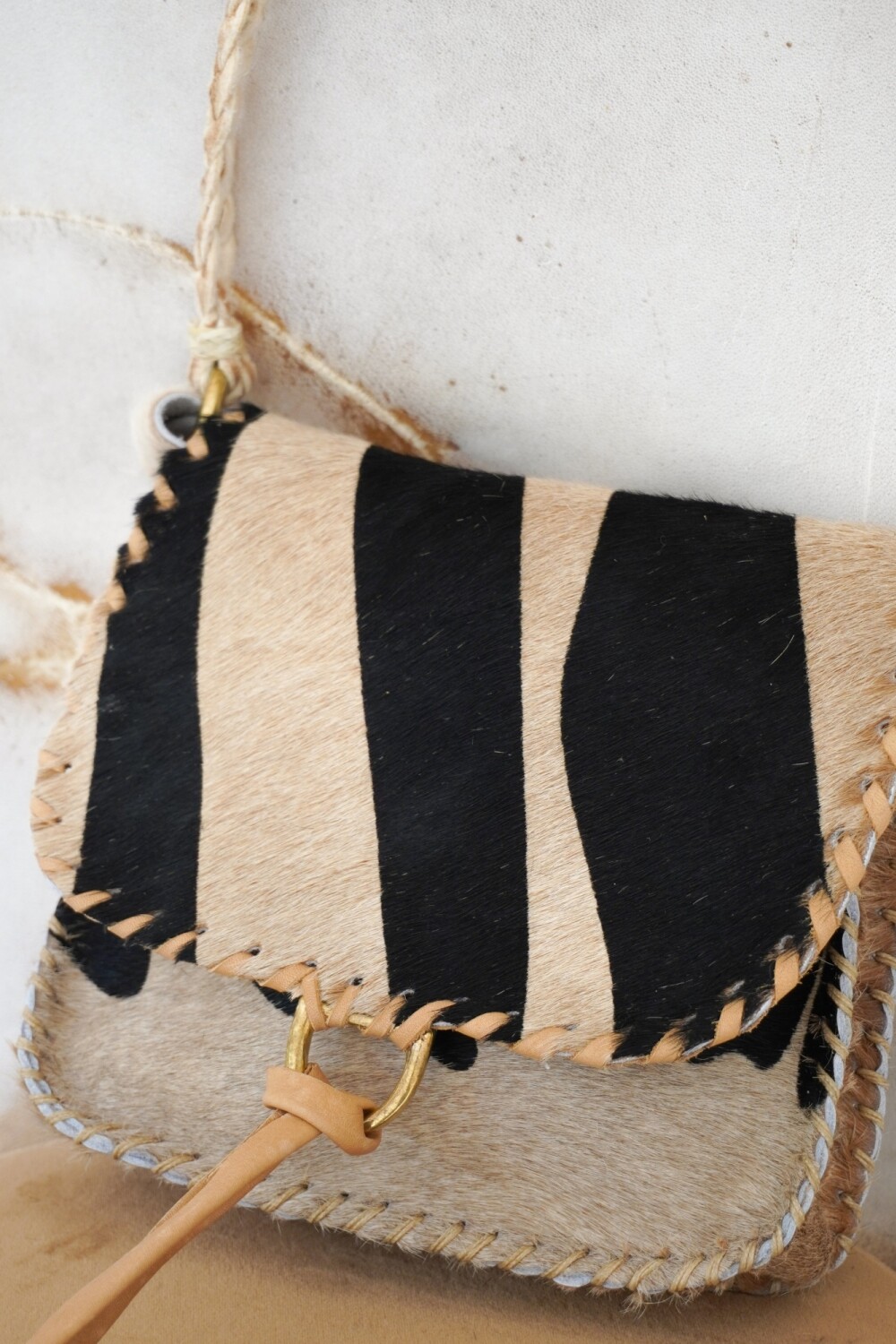 Cartera Lady Bag Zebra Beige