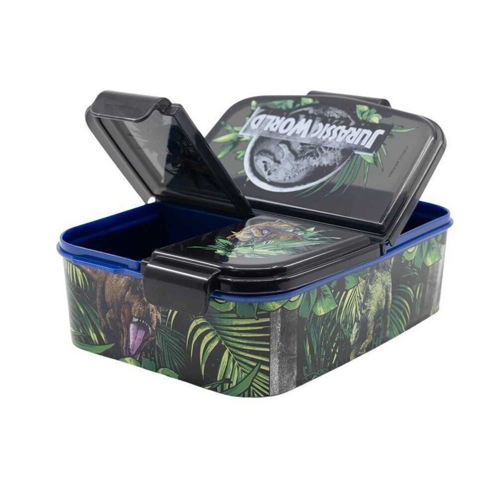Lunchera Plástica Multicompartimentos Jurassic BAZAR PLASTICO LUNCHERA MULTICOMPART JURASSIC 832