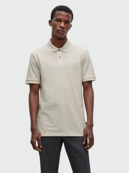 HUGO BOSS Polo de Algodón Piqué con Logo Bordado 0