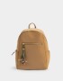 Mochilas Urbanas Mochila Con Charm - Marron Camel