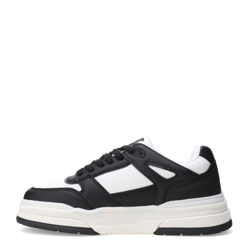 Championes de Hombre Push MANGIARI acordonado Blanco Serpiente - Negro