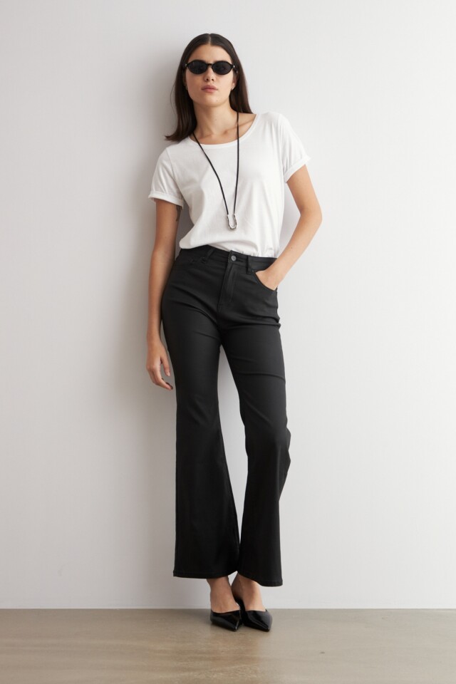 Pantalón oxford Turner engomado negro