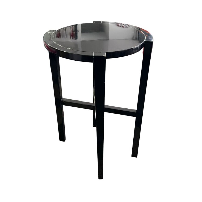 Mesa lateral redonda negra Mesa lateral redonda negra