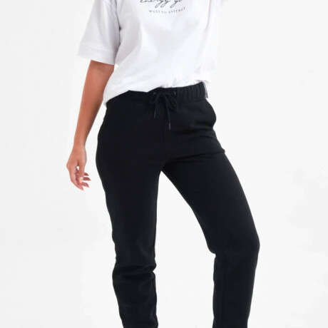 SetX2 Pantalón Deportivo Puño Corderito Jogging Unisex Negro Gris Oscuro