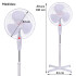 Ventilador De Pie Power Fan Pfs-40-9 VENTILADOR DE PIE POWER FAN PFS-40-9 BLA