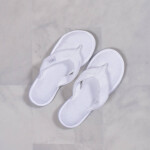 Zapatilla de Cama Velour Blanco M