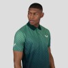 Geo Print Polo - Hombre Hunter Green