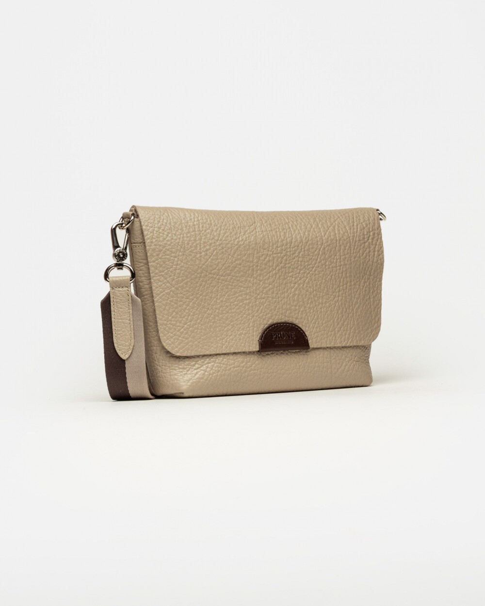 Morral Nina en cuero graneado Black Niquel