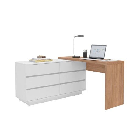 Escritorio esquinero Oring White e Itapua